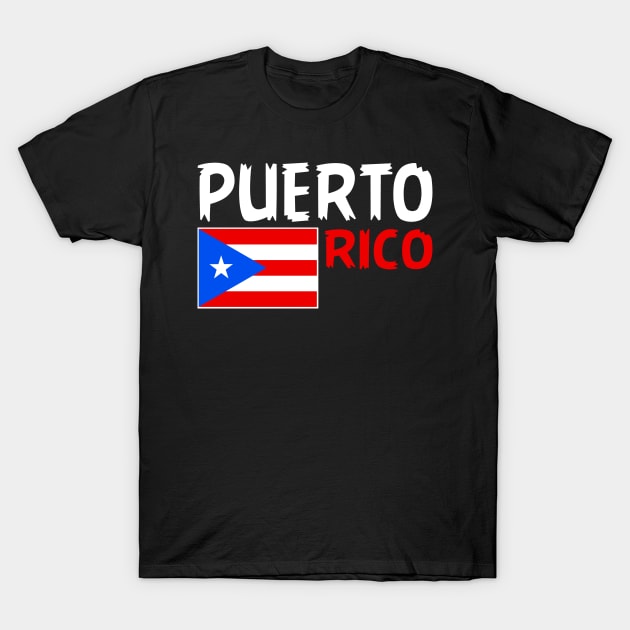 Puerto Rico, Cool Puerto Rican Flag, Puerto Rico Love T-Shirt by Jakavonis